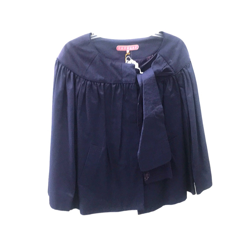 Manoush Navy Baby Doll Coat